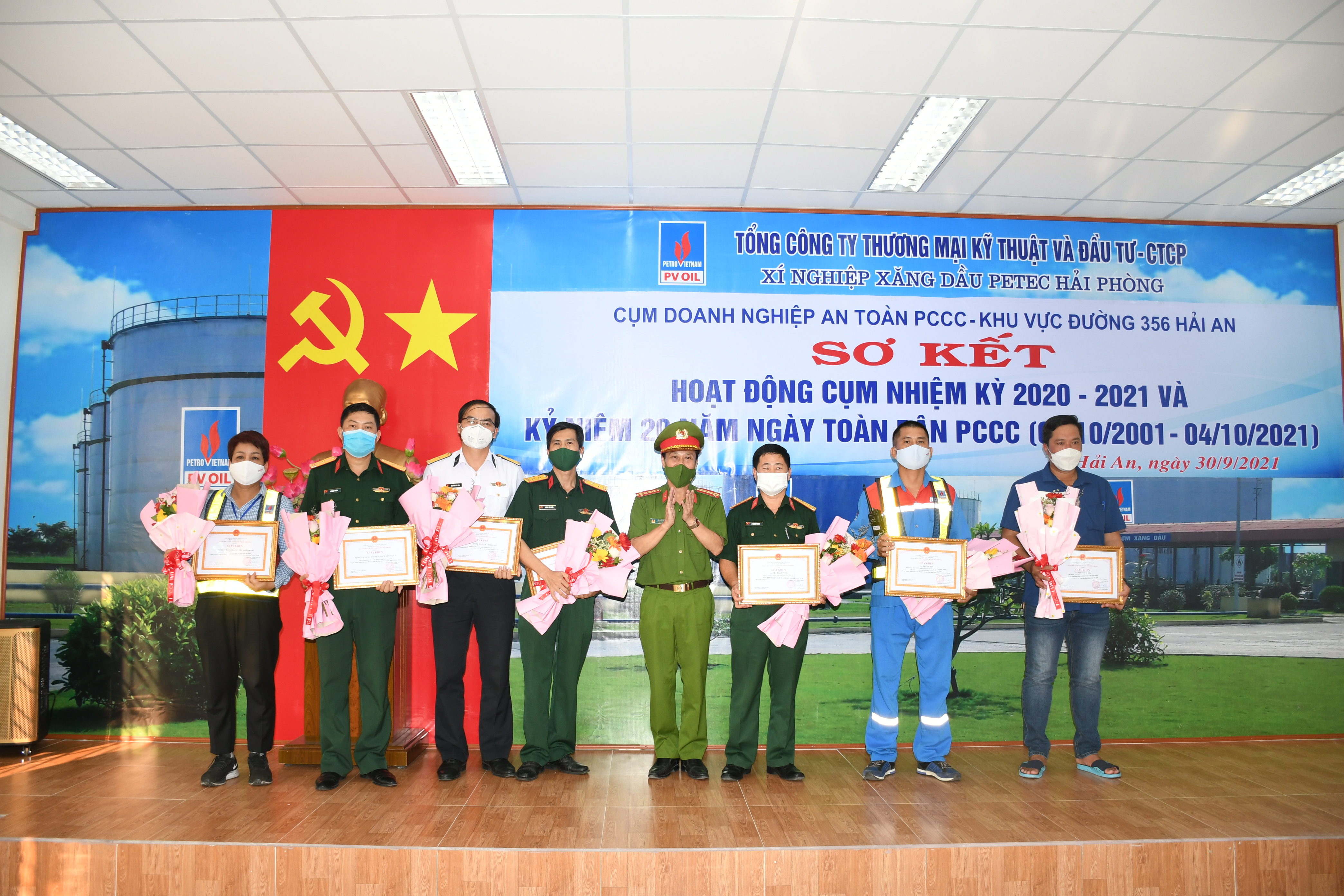 Cụm doanh nghiệp an toàn PCCC khu vực đường 356 Hải An: 20 tập thể, cá nhân được khen thưởng